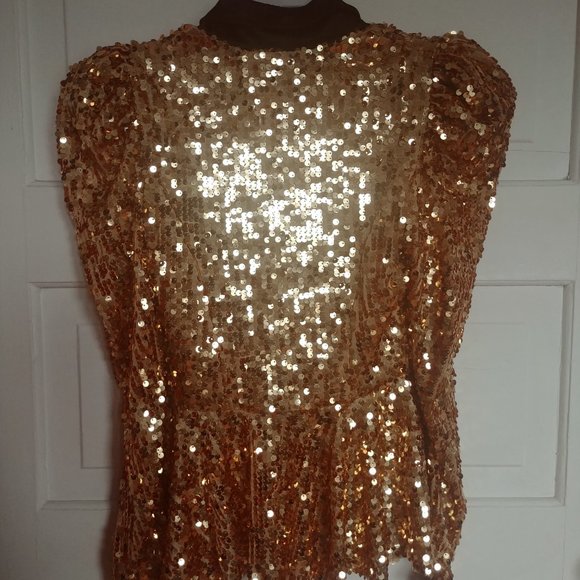 Gold Sequin Ringmaster Jacket - Picture 2 of 5